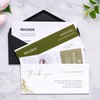 50 Pack #10 Business Envelopes, Black 4.13 x 9.49'' Envelopes
