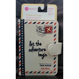 Passport Miamica Passport Cover "Let the Adventure Begin" Protects Passport/Docum