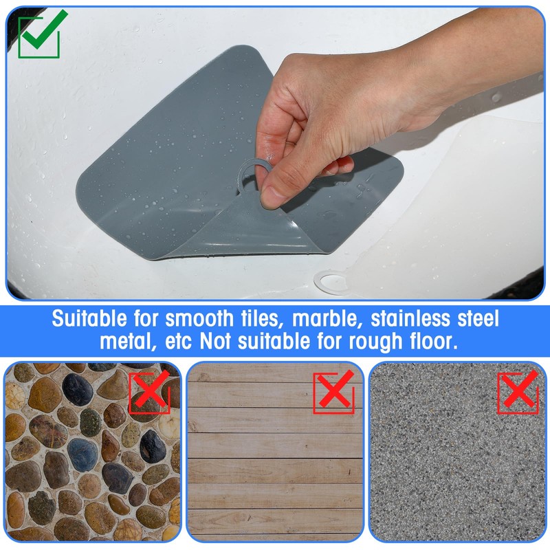 Yinkin 6 Pcs Shower Drain Cover Floor Drain Cover to