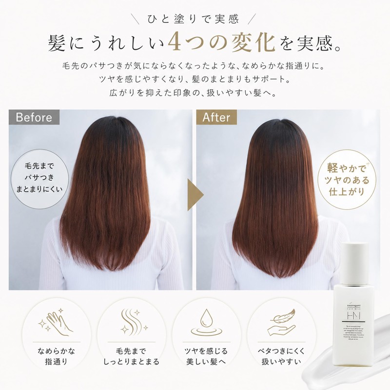 Heart Hair Botanical Hair Milk cocorogami 3.4 fl oz (100