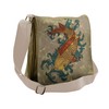 Ambesonne Japanese Messenger Bag, Koi Fish Art, Unisex Cross-body