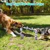 loncoldy Dog Rope Toy 42In 6 Knots Indestructible Natural Cotton