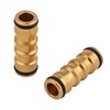 Mivos 2 x Brass Hose Connector for Connecting Water Hoses