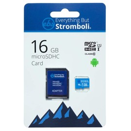 Everything But Stromboli 16GB MicroSD Memory Card for Kids Camera Class 10 U1 UHS-1 SDHC 16G Micro SD Card with Adapter