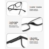 JOLISU Reading Glasses for Men & Women, 5 Pack Black
