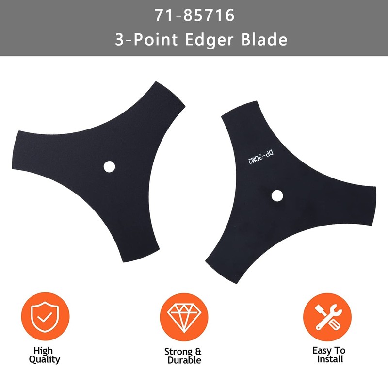 Ketofa 71-85716 3-Point Edger Blade Compatible with Craftsman Gas Edgers