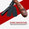 BEAUTICONE Straight Razor for Men, Professional Brown Wooden Razor with