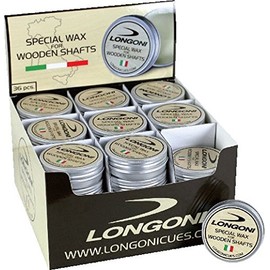 Longoni Professional Carom Pool Cue Cleaning Wax in New Formula Specially for Wooden Cue Shafts