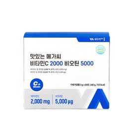 Partner_Reference Vitamin Village Delicious Mega C Vitamin C 2000 Biotin 5000 60p 180g 3pcs / 비타민마을 맛있는 메가씨 비타민C 2000 비오틴 5000 60p 180g 3개