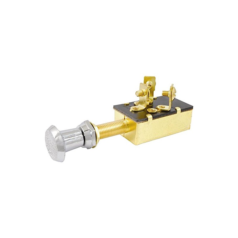 Attwood Push/Pull Switch - Three-Position - Off/On/On
