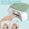 Portable Nail Clipper with Light, 2 Speeds and File, Cordless