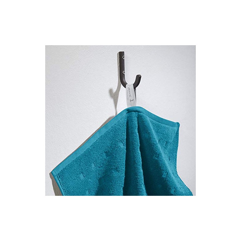 Möve Quadretti Bath Towel Terry 67 x 140 cm Petrol