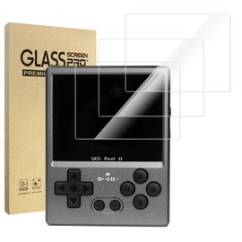 Hianjoo 3-Pack Screen Protector Compatible with GKD Pixel 2 Console Metal Retro Game Player, [HD Clarity] [9 Hardness] [Anti-Scratch] Tempered Glass