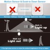 ORALUCE Motion Sensor Light Bulbs Indoor Outdoor 60 watt Equivalent,