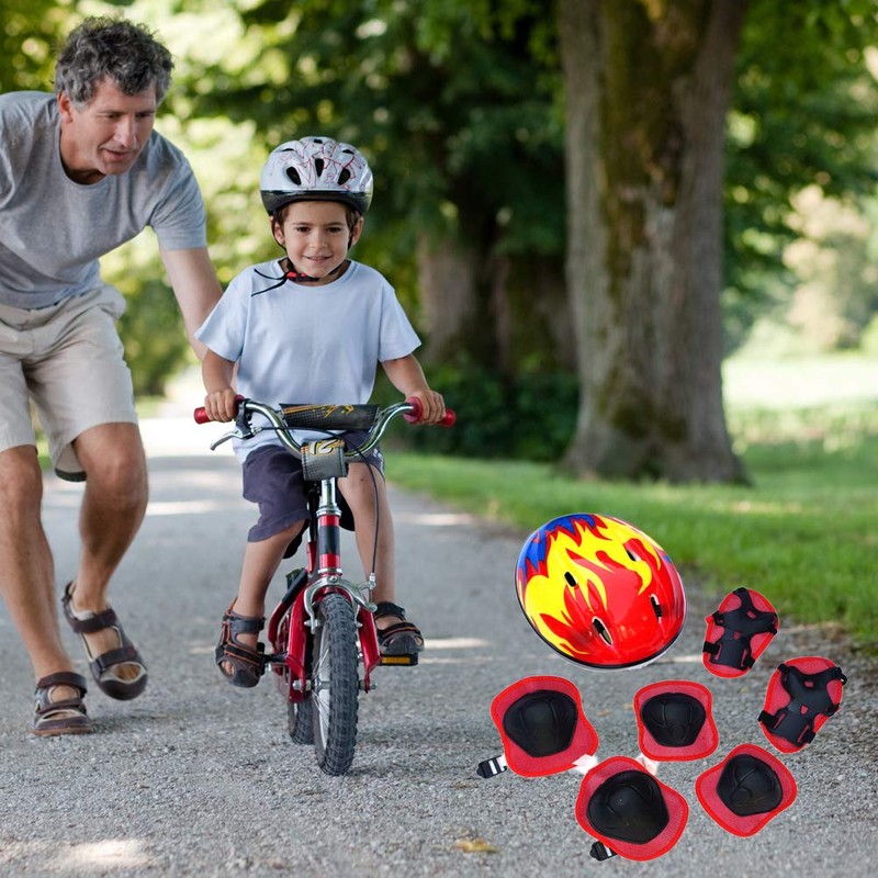 RetroFun Kids Knee Pads Set, 7 in 1 Set, Protective