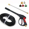 KZU Pressure Washer Gun with Flexible Extension Spray Wand, 5