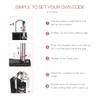 LOFICOPER 2 Pack Combination Lock with 2 Keys, 4 Digit