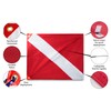 Dive Flag with Removable Stiffening Pole - 20” x 24”