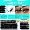 GEMERRY GEMERRY Fluffy Lash Clusters 3D Effect 280pcs Cluster Lashes