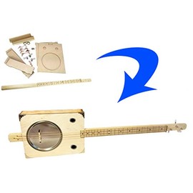 "Tin Pan Alley" 3-string Paint Can Resonator Box Guitar DIY Kit