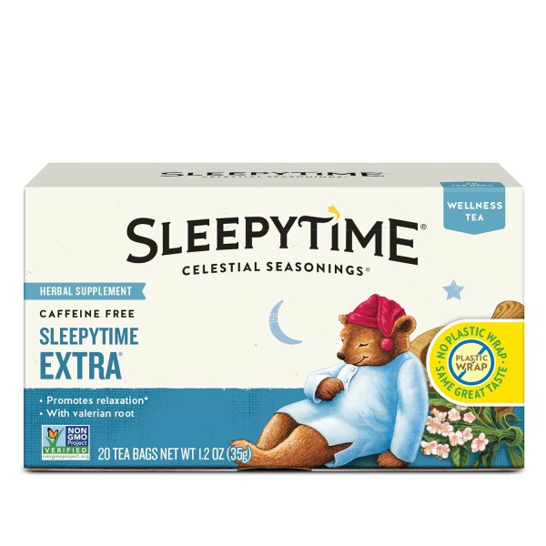 Celestial Seasonings Sleepytime Extra Herbal Tea, Promotes Relaxation, 20 Count