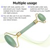 Scraping Plate Natural Jade Set Heart Shaped Crystal Double End