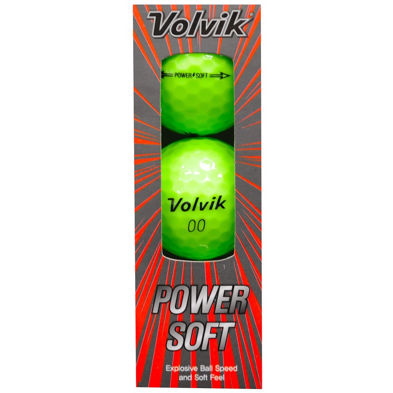 Volvik POWER SOFT ゴルフボール ボルビック パワーソフト 1ダース 12球 USA直輸入品 グリーン