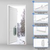 NABOWAN 38" Weighted Under Door Draft Stopper -Triangular Door Draft