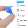 PATIKIL Ear Plugs for Swimming,2 Pairs Waterproof Soft Silicone Curved