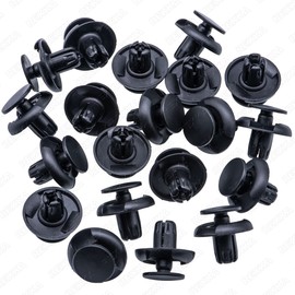 Rexka 20pcs 8mm Hole Bumper Cover Fender Grille Splash Shield Retainer Clip Fastener 91501-S04-003 Compatible with Honda Acura MDX RDX TSX Accord Civic del Sol CR-V CR-Z Odyssey Passport Pilot & More