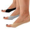 Flammi 3/6 Pairs Women Peep Toe Liner Socks No Show