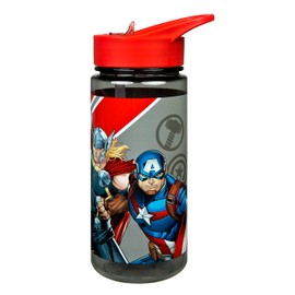 Scooli Avengers AERO Water Bottle Lightweight Leak-Proof with Fold-Out Spout Spout - 500 ml