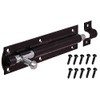 2X Orbitron Garden Gate Shed Sliding Door 4"Tower Bolt Black