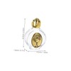 Ciieeo Set of 2 Decorative Holy Water Bottles Embossed Catholic
