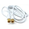DRUT 2m RF TV Aerial Male to F Type Connector