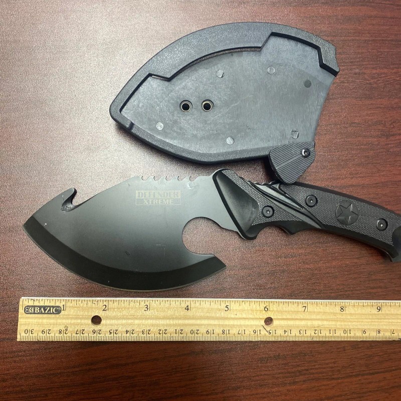 Defender Xtreme 10" FULL TANG Survival Hunting Gear Fixed Blade
