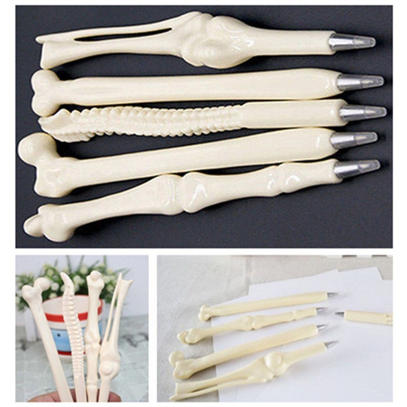 MagicW Creative Novelty Bone Shape Ballpoint Pens Finger Pen Nurse