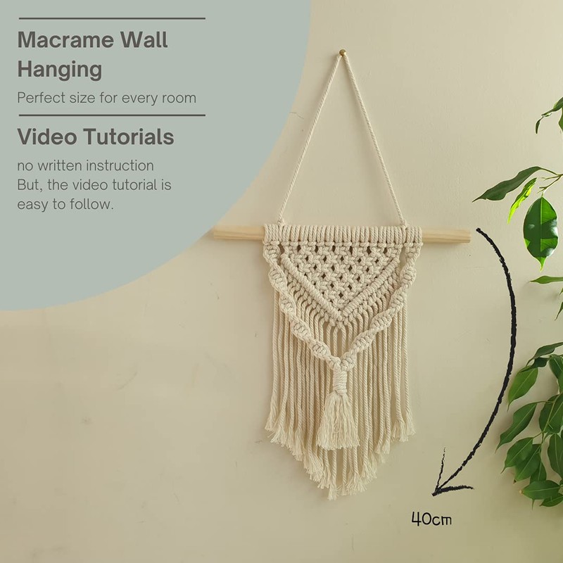 Me2You Atelier Dark Navy Colour Easy Macrame DIY Kit for