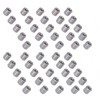 M4 Stainless Steel Rod Connector Nut Coupling Round Fastener 50Pcs