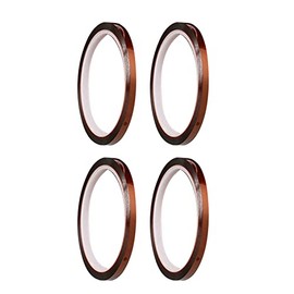 4 Rollos de Cinta Térmica de Sublimación Aislante Resistente a Altas Temperaturas de 0,2 Pulgadas X 108 Pies para Transferencia de Prensa de Calor, Reparación Electrónica,
