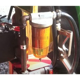 iFJF 495-4 Fuel Tank Filter Bowl Replacement for Diesel Gasoline Biodiesel Filter 495 495-3/4 496 496-3/4 497 497-3/4 Polymer Hyaline Plastic with Drain Valve 2 Packs