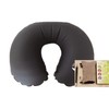 NewlineNY Inflatable TPU Travel Neck Pillow (Dark Grey) with Drawstring