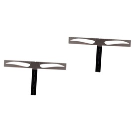 Minkissy 2pcs Eyebrow Stencil Ruler Kit 3-point Eyebrow Positioning Drawing Tool Perfect for Lazy Makeup Beginners Easy to Use