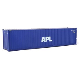 Walthers SceneMaster HO Scale Model of American President Lines APL (Blue, White) 40' Hi Cube Corrugated Side Container,949-8259