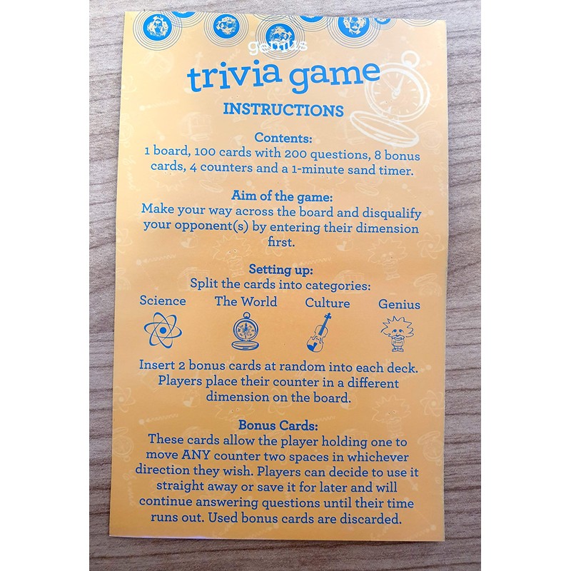 The Lagoon Group 6625 Einstein² Genius Trivia Game, Multi