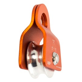 Fusion Climb Ekat Micro Aluminum Side Swing Pulley Orange 20KN, 11MM ROPE (FP-8151)