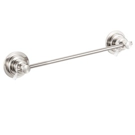 JiePai Suction Cup Towel Bar 16 Inch,Removable Vacuum Suction Towel Holder Suction Towel Rack Brushed Nickel