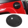 Aluminum Alloy Black Fuel Tank Cap Cover Flag Label Fits