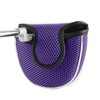 Andux Mesh Mallet Putter Cover Golf Putter Head Covers Purple,