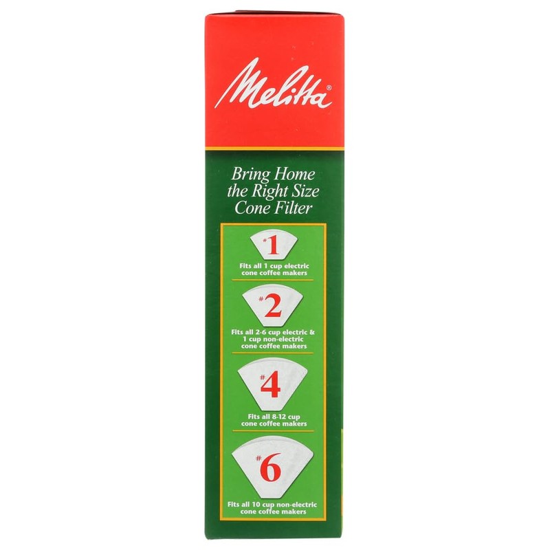 Melitta 624102 #4 White Coffee Filters 100 Count